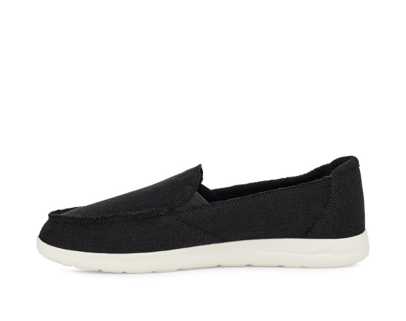 Sanuk Donna Lite Tx Canvas Slip On Women's Sidewalk Surfers Black | Canada 148XYU